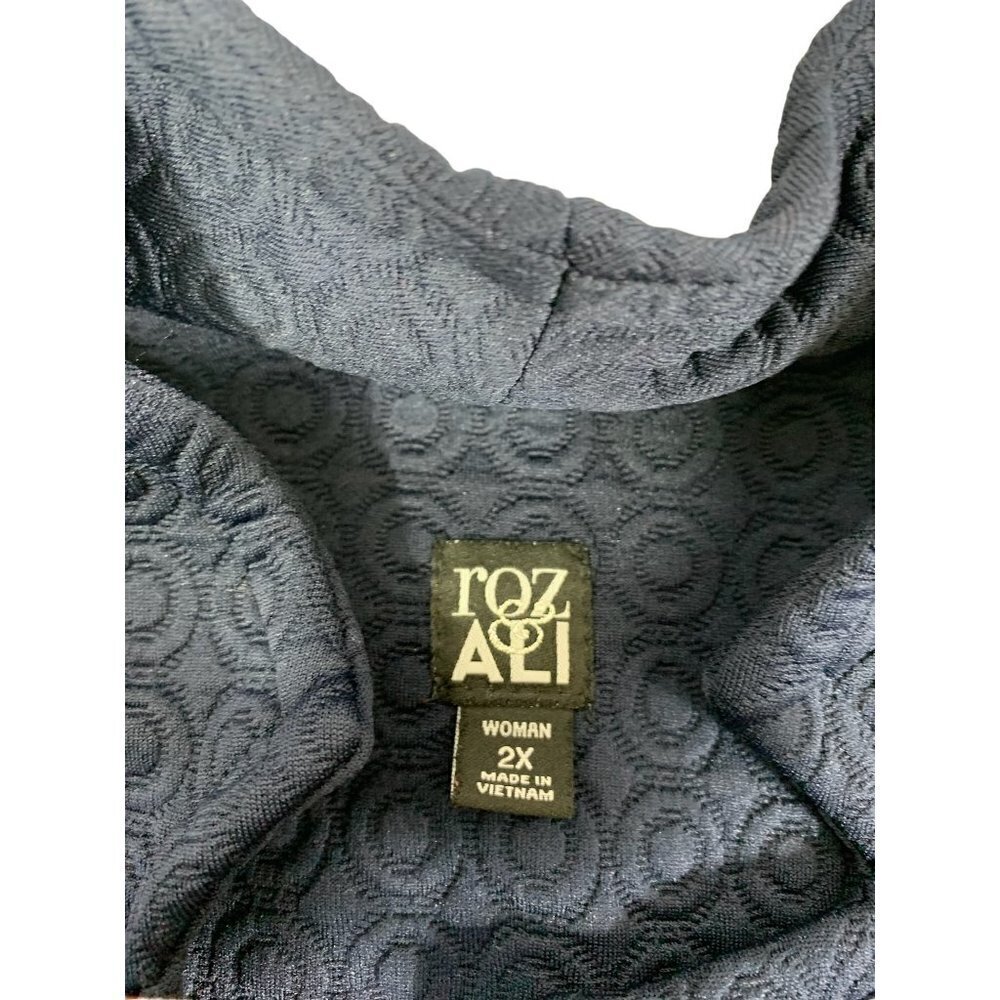 Roz & Ali Women's Navy Blue Coat - Picture 4 of 9